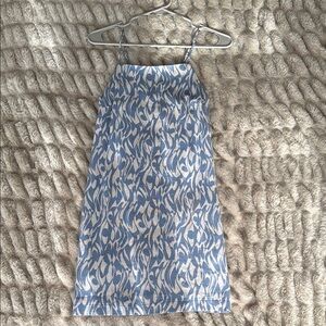 NWOT Blue and White Patterned Women's Skirt